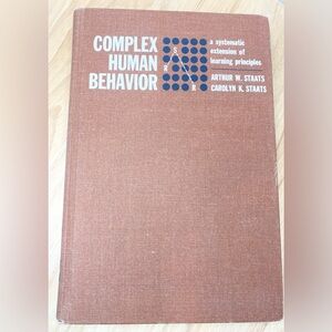 Vintage Hardcover 1968 Complex Human Behavior Book